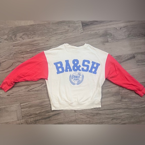 BA&SH Ivory terry sweatshirt Size 1 (small, fits like a US medium) - Picture 1 of 6